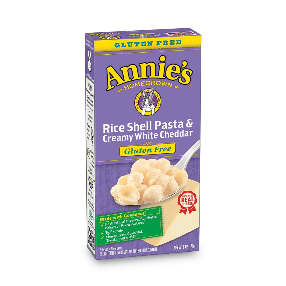 Annies - GLUTEN FREE Rice Pasta & White Cheddar Macaroni & Cheese - 170g