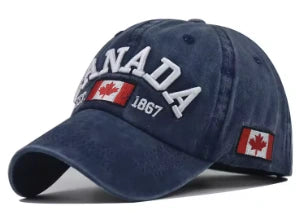 Hat Canada Cap Est. 1867 Strapback - Distressed Blue