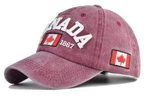 Hat Canada Cap Est. 1867 Strapback - Distressed Red
