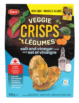 Dare Veggie Crisp Salt & Vinegar 100g