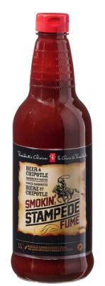 Presidents Choice/PC Smokin' Stampede Beer & Chipotle Barbecue/BBQ Sauce 1L