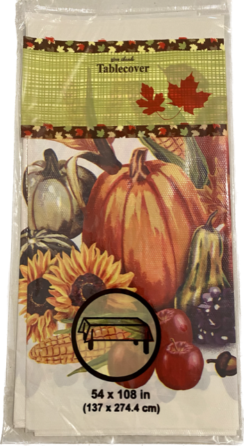 Thanksgiving Table Cover - Harvested Pumpkin Patch