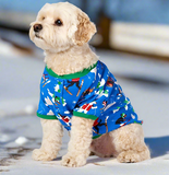 RetroSkiBluePajamaDogPuppyOutdoorWinterSnowCoatJacketOCanada