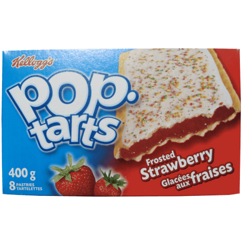 Kellogg's Pop-Tarts "Twins" Strawberry (Two Toaster Pastries)-O Canada