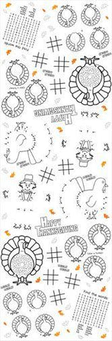 Thanksgiving Kids Activity Paper Tablecloth-O Canada