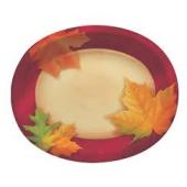 Colourful Leaves Oval Paper Plates-O Canada