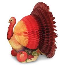 Thanksgiving Turkey Honeycomb Centrepiece - Small-O Canada