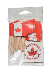 Canada Flag Toothpicks - 50pk